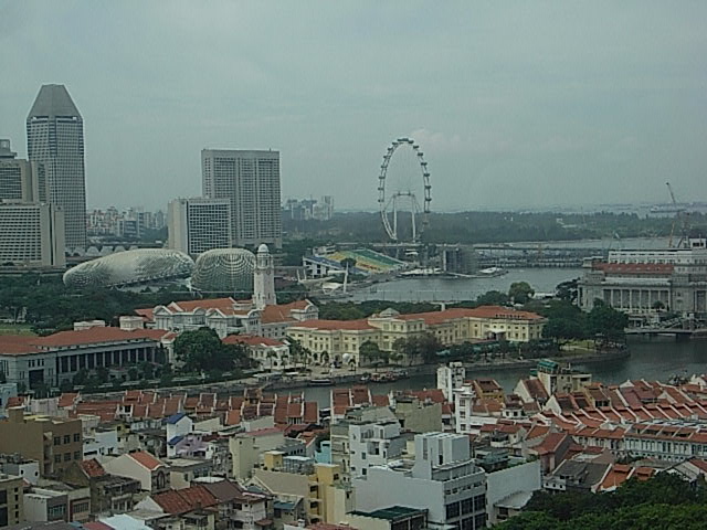 シンガポールの宿からの景色