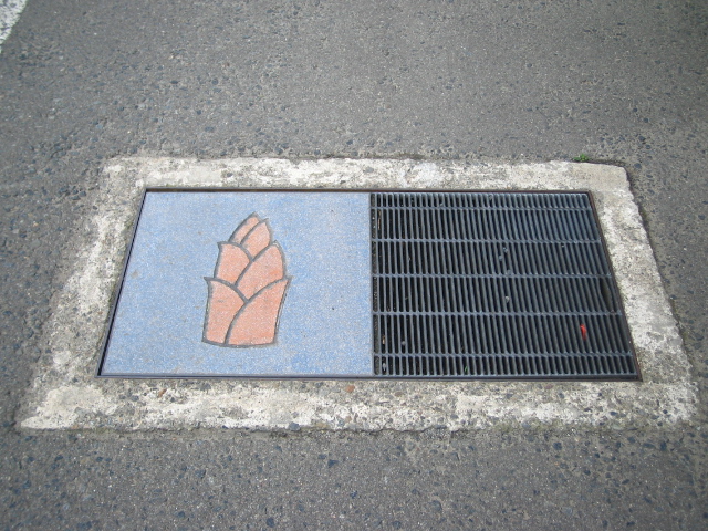 湯田川通りのマンホール