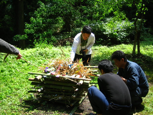 七夕のお焚き上げ