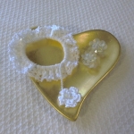 ゆれる小花のシュシュ・ホワイト