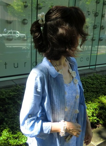 ゆれる小花のシュシュ・オーガニック