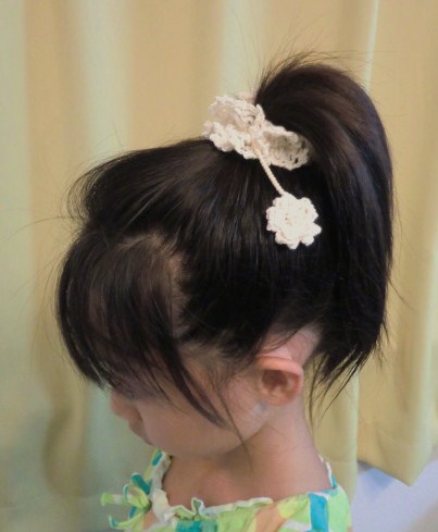 ゆれる小花のシュシュ・オーガニック