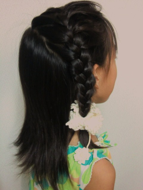 ゆれる小花のシュシュ・オーガニック