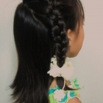 ゆれる小花のシュシュ・オーガニック