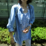 蝶と小花のホワイトラリエット＆ブレスレット