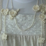 蝶と小花のオーガニックラリエット