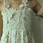 蝶と小花のオーガニックラリエット