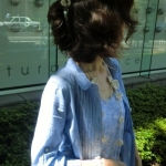 蝶と小花のオーガニックラリエット