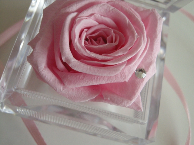 花のプレゼント　ローズボックス　　ピンク