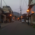 湯田川温泉街