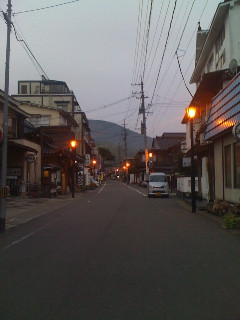 湯田川温泉街