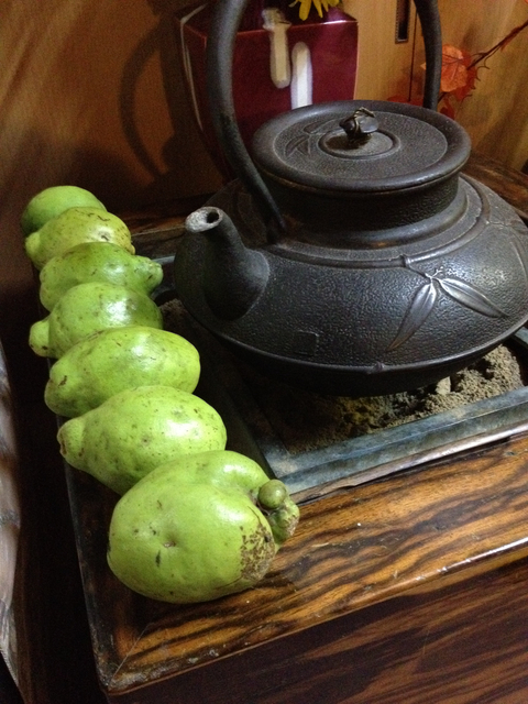 黒柿の火鉢と花梨