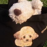 わんこの似顔絵トートバッグ