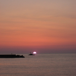 日本海庄内三瀬の夕日
